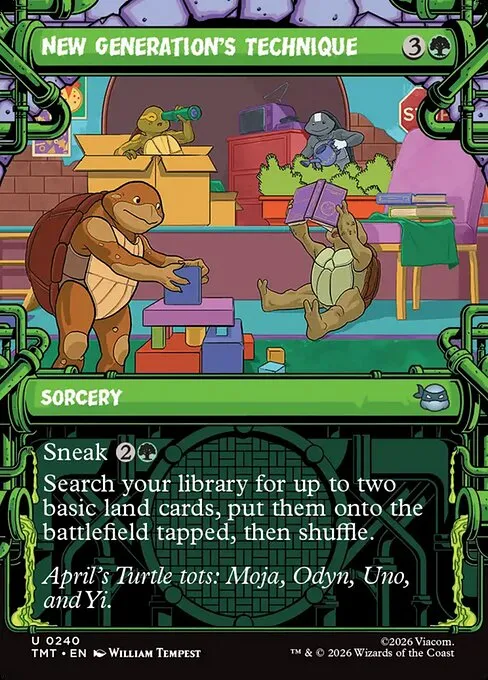 New Generation's Technique · Teenage Mutant Ninja Turtles 240/320