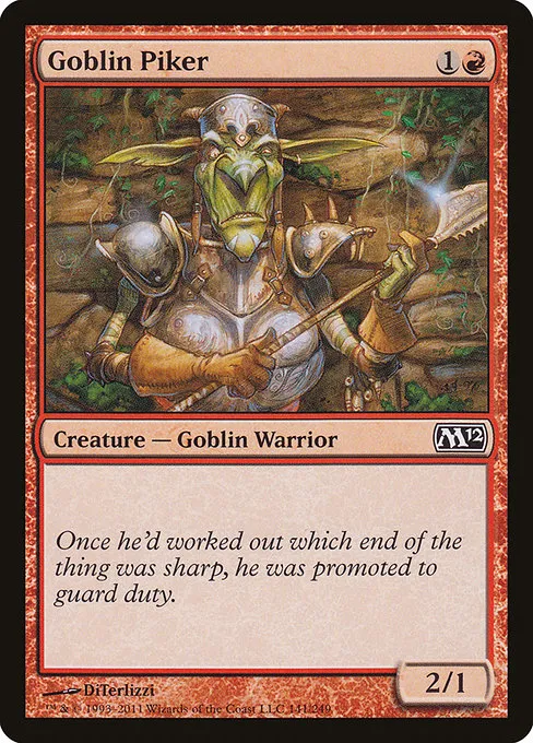 Goblin Piker · Magic 2012 141/249