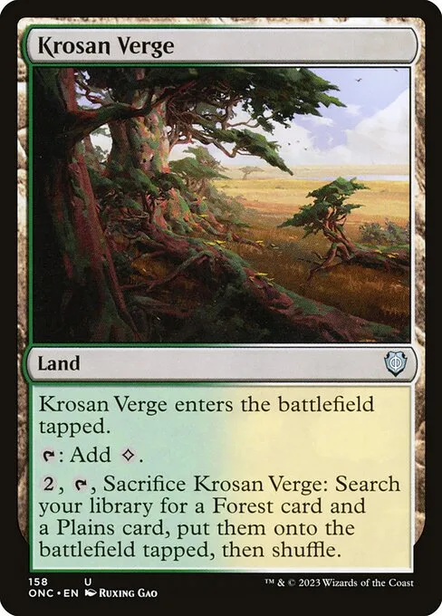 Krosan Verge · Phyrexia: All Will Be One Commander 158/174