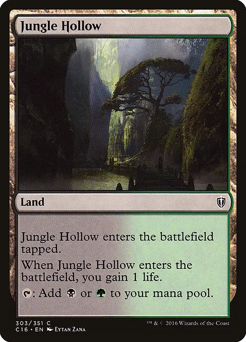 Jungle Hollow · Commander 2016 303/351