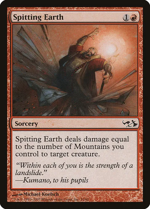 Spitting Earth · Duel Decks: Elves vs. Goblins 55/62
