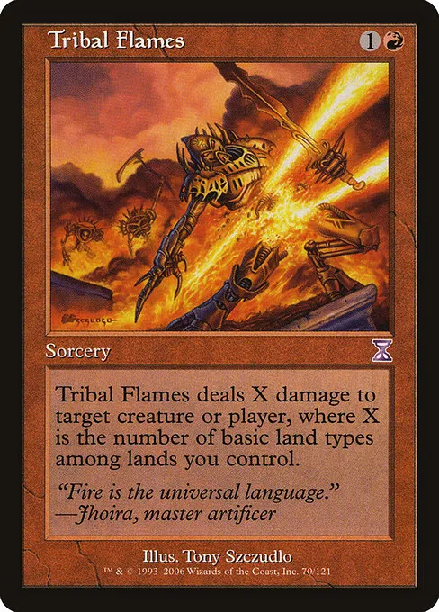 Tribal Flames · Time Spiral Timeshifted 70/121