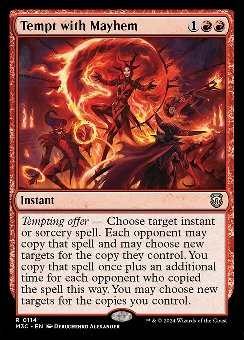 Tempt with Mayhem · Modern Horizons 3 Commander 114/398