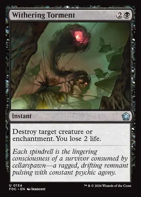 Withering Torment · Foundations Commander 134/3