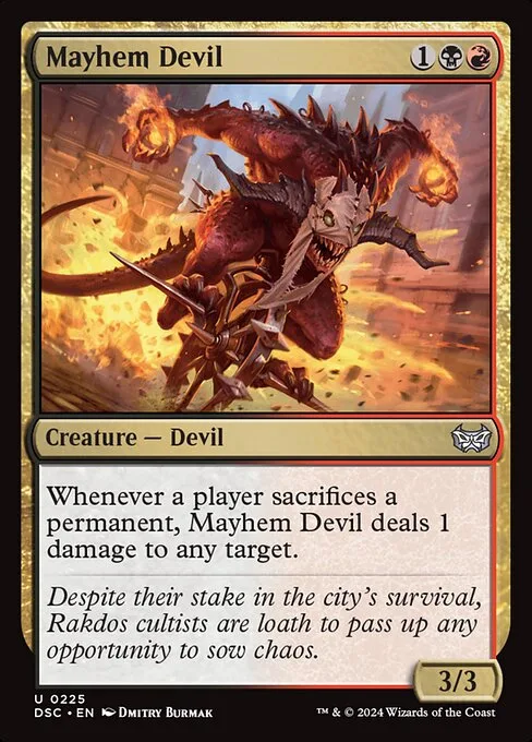 Mayhem Devil · Duskmourn: House of Horror Commander 225/373