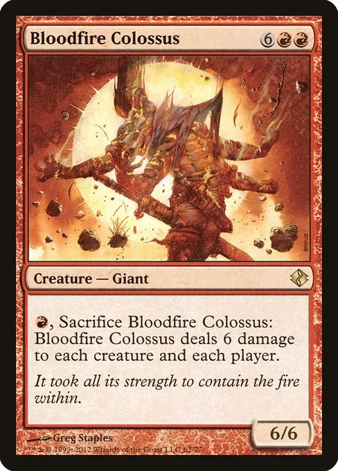 Bloodfire Colossus · Duel Decks: Venser vs. Koth 62/77