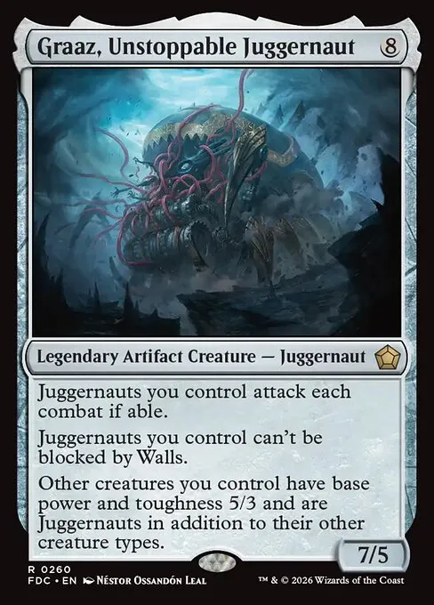 Graaz, Unstoppable Juggernaut · Foundations Commander 260/3