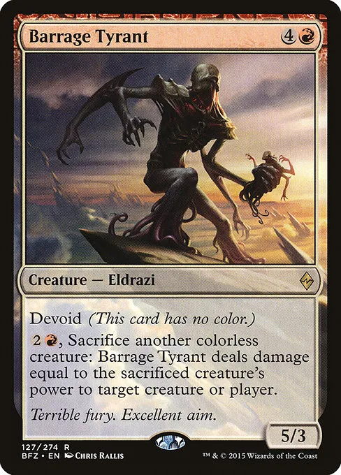 Barrage Tyrant · Battle for Zendikar 127/299