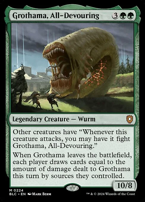 Grothama, All-Devouring · Bloomburrow Commander 224/356