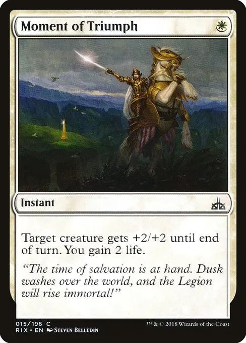 Moment of Triumph · Rivals of Ixalan 15/205