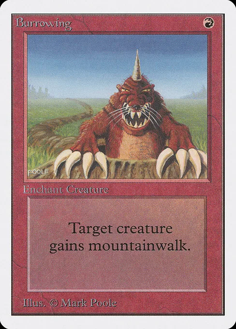 Burrowing · Unlimited Edition 139/302