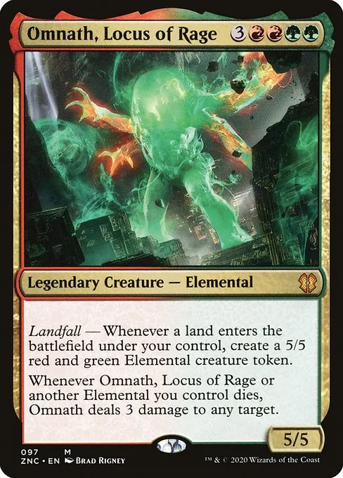 Omnath, Locus of Rage · Zendikar Rising Commander 97/142