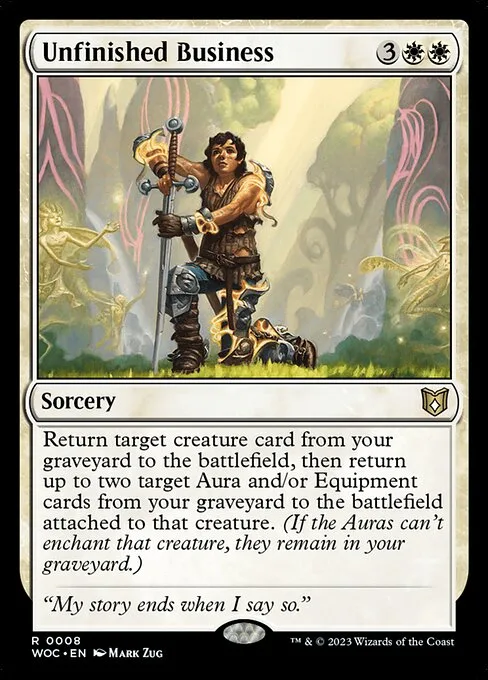 Unfinished Business · Wilds of Eldraine Commander 8/173