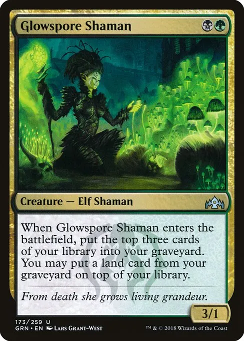 Glowspore Shaman · Guilds of Ravnica 173/273