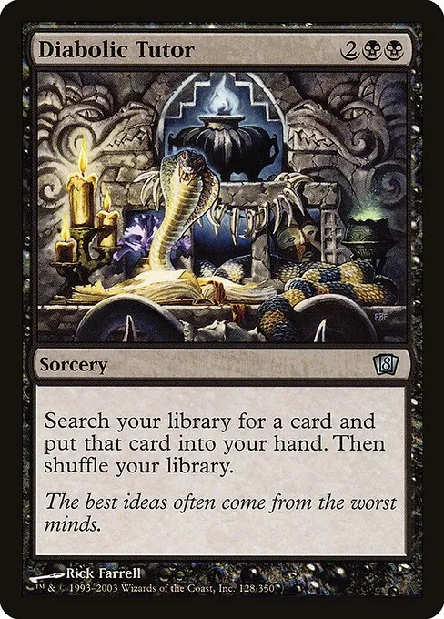 Diabolic Tutor · Eighth Edition 128★/711