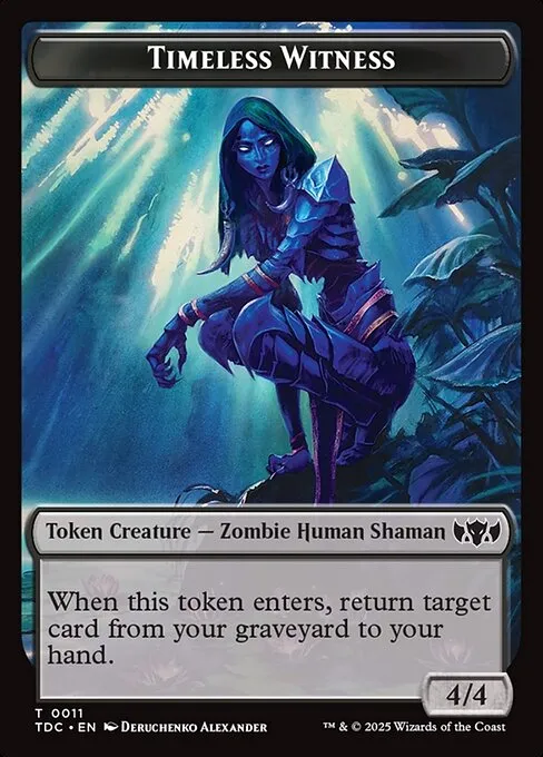 Timeless Witness · Tarkir: Dragonstorm Commander Tokens 11/34