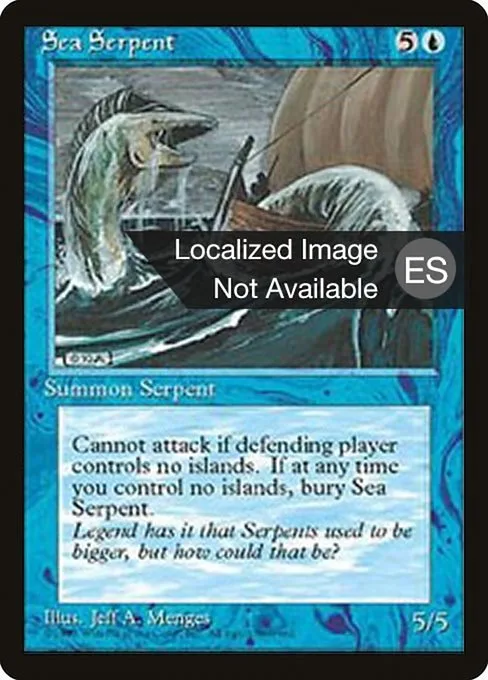 Sea Serpent · Fourth Edition Foreign Black Border 98/378