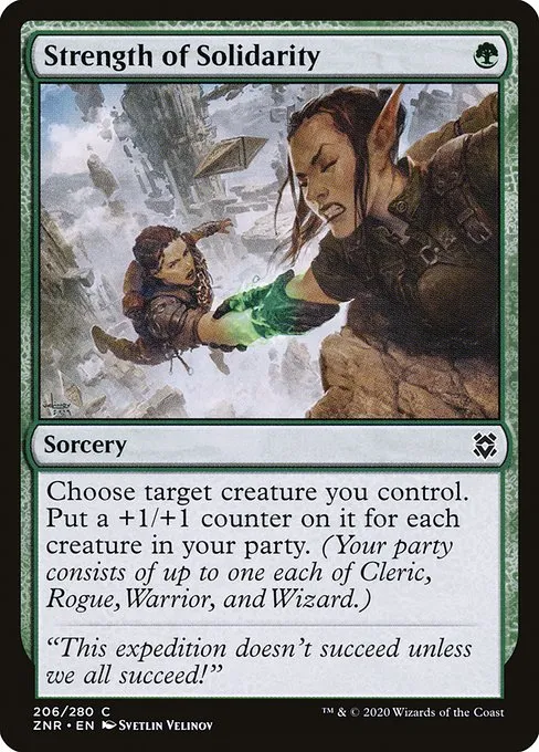 Strength of Solidarity · Zendikar Rising 206/407