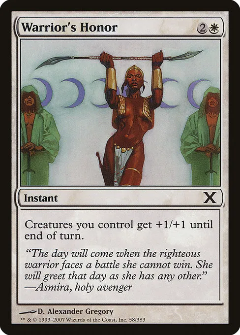 Warrior's Honor · Tenth Edition 58/510