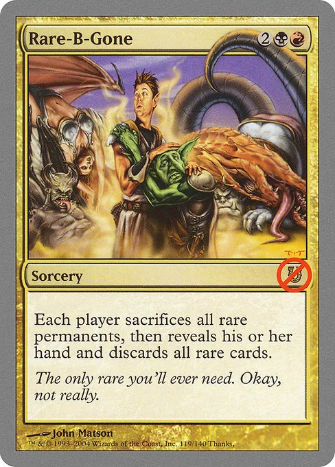 Rare-B-Gone · Unhinged 119/168