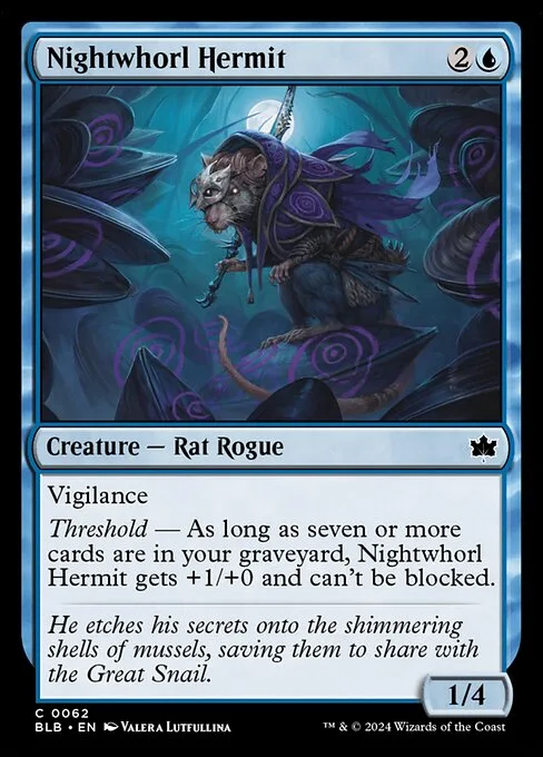 Nightwhorl Hermit · Bloomburrow 62/398