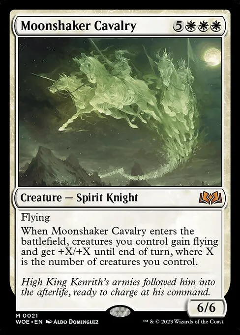 Moonshaker Cavalry · Wilds of Eldraine 21/381
