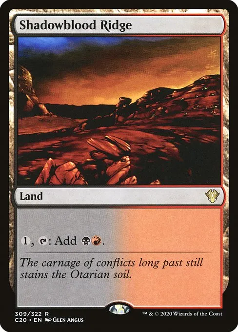 Shadowblood Ridge · Commander 2020 309/322