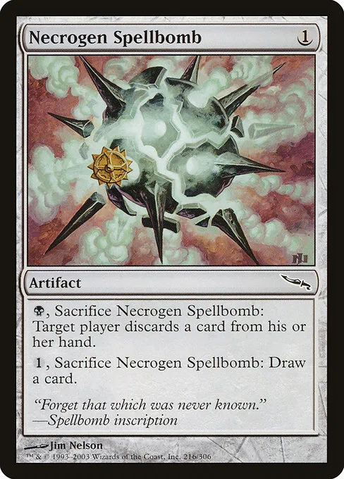 Necrogen Spellbomb · Mirrodin 216/306