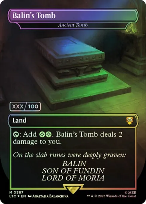 Ancient Tomb · Tales of Middle-earth Commander 387z/591