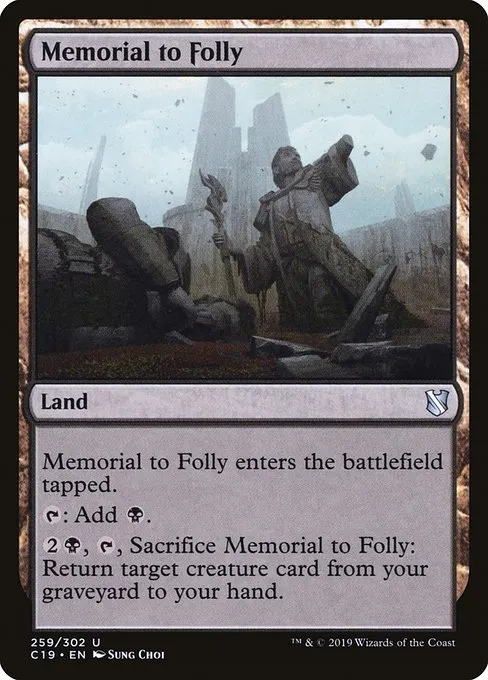 Memorial to Folly · Commander 2019 259/302