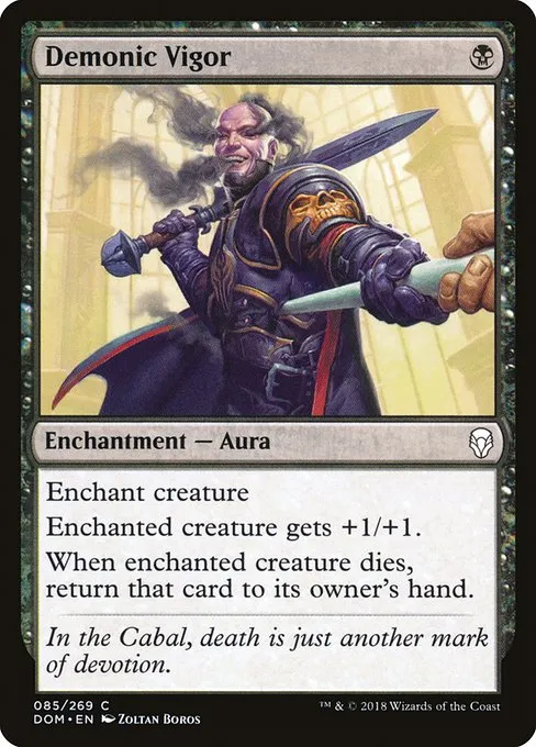 Demonic Vigor · Dominaria 85/280