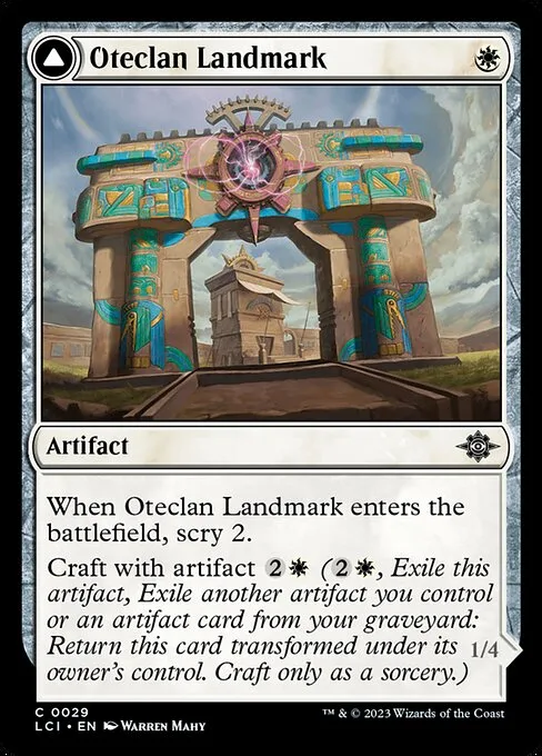 Oteclan Landmark // Oteclan Levitator · The Lost Caverns of Ixalan 29/416