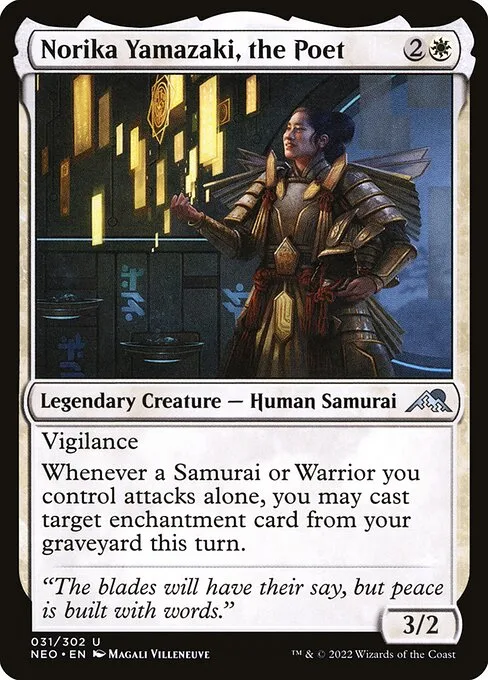 Norika Yamazaki, the Poet · Kamigawa: Neon Dynasty 31/531