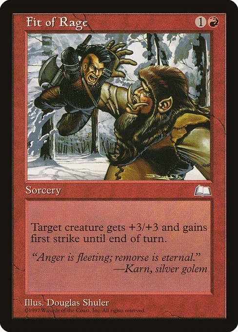 Fit of Rage · Weatherlight 102/167