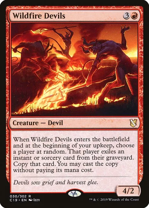 Wildfire Devils · Commander 2019 30/302
