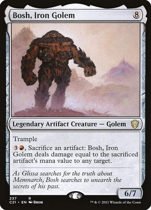 Bosh, Iron Golem · Commander 2021 237/409