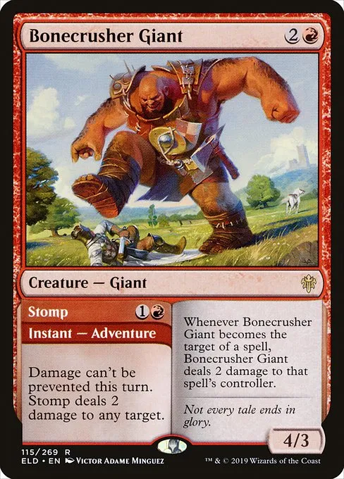 Bonecrusher Giant // Stomp · Throne of Eldraine 115/398