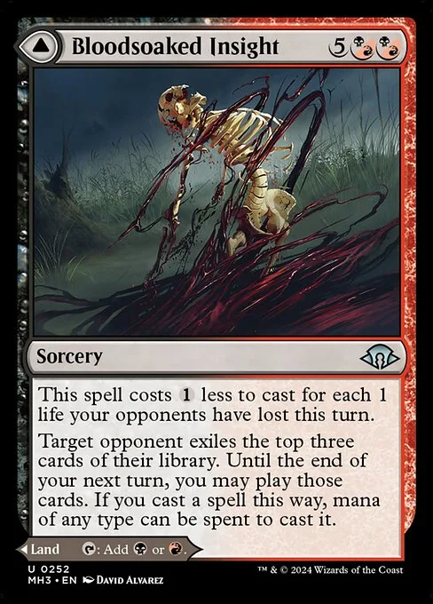 Bloodsoaked Insight // Sanguine Morass · Modern Horizons 3 252/528