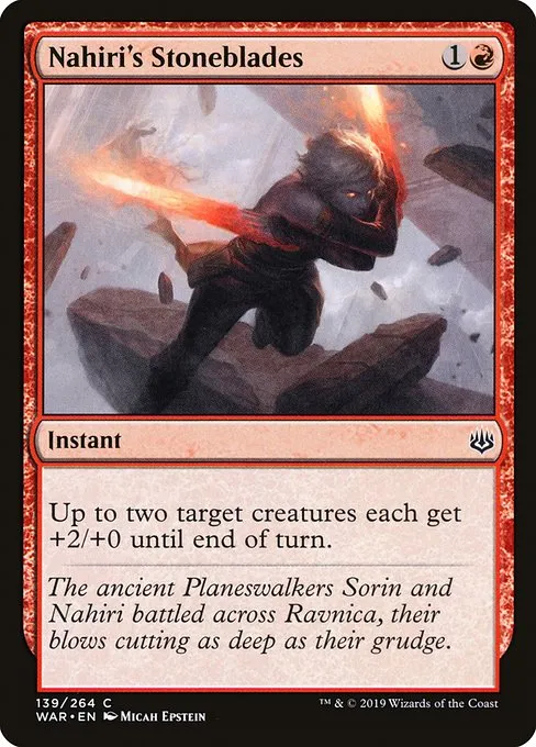 Nahiri's Stoneblades · War of the Spark 139/312