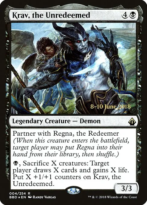 Krav, the Unredeemed · Battlebond Promos 4s/22