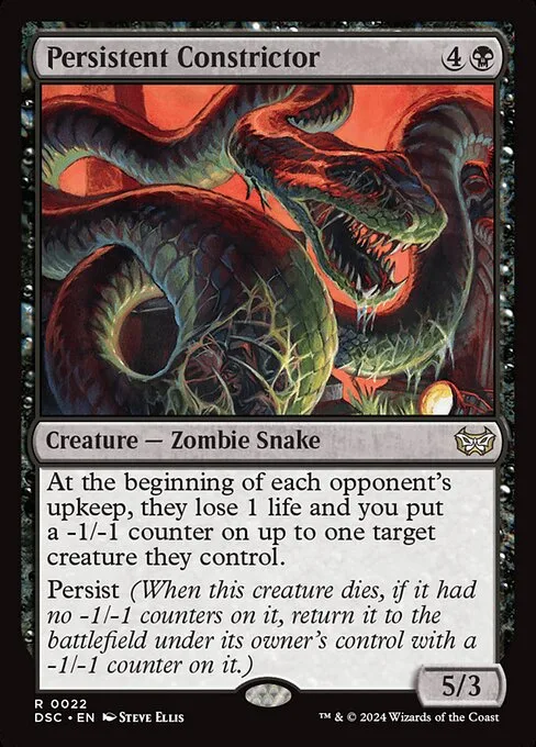 Persistent Constrictor · Duskmourn: House of Horror Commander 22/373