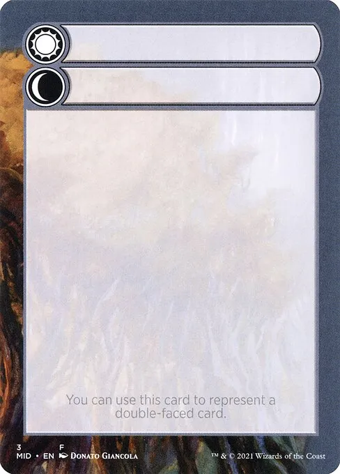 Double-Faced Substitute Card · Innistrad: Midnight Hunt Substitute Cards 3/9
