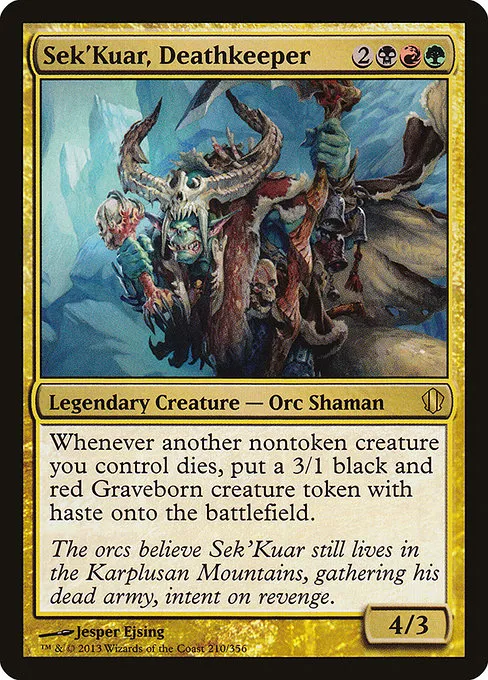 Sek'Kuar, Deathkeeper · Commander 2013 210/356