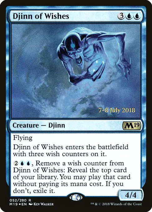 Djinn of Wishes · Core Set 2019 Promos 52s/95
