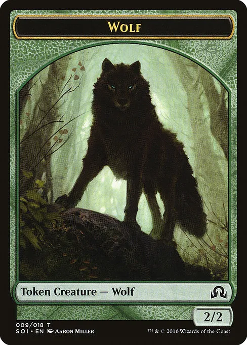 Wolf · Shadows over Innistrad Tokens 9/20