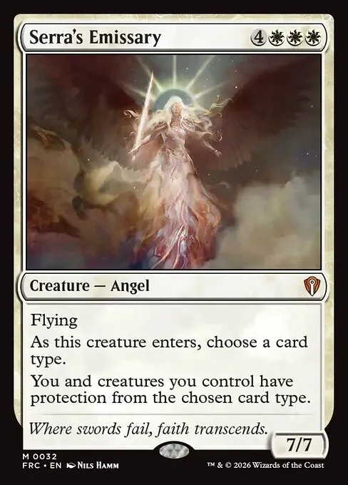Serra's Emissary · Reality Fracture Commander 32/2