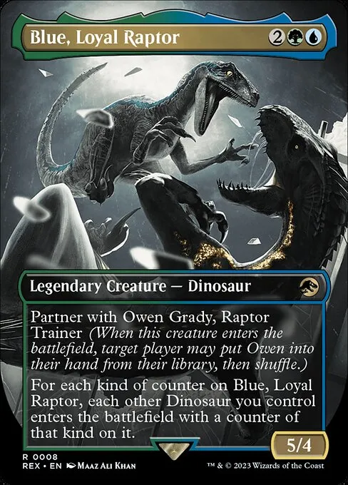 Blue, Loyal Raptor · Jurassic World Collection 8/45