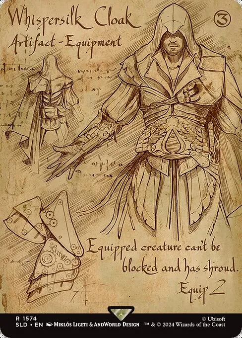 Whispersilk Cloak · Secret Lair Drop 1574/2547
