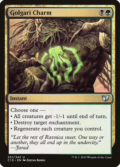 Golgari Charm · Commander 2015 221/342