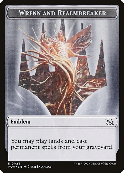 Wrenn and Realmbreaker Emblem · March of the Machine Tokens 23/23